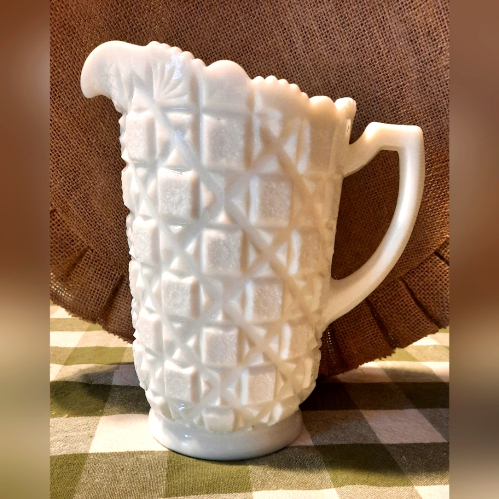 Milk Glass Pitcher - Picture 4 of 4